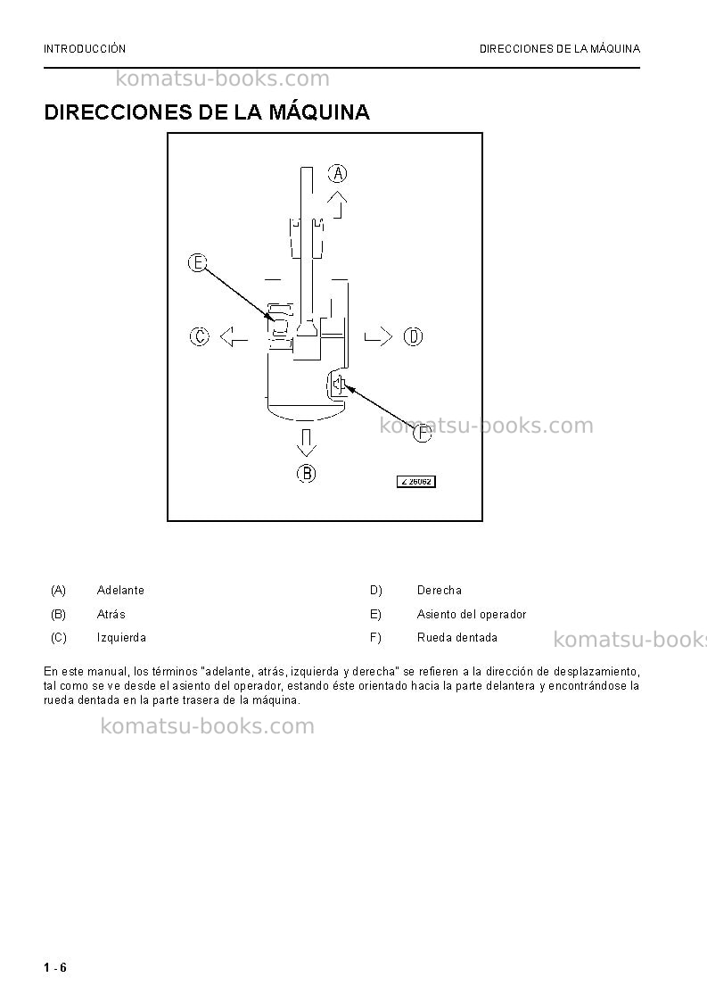 Komatsu pc8000-6deu Manual de operación cover Page 6