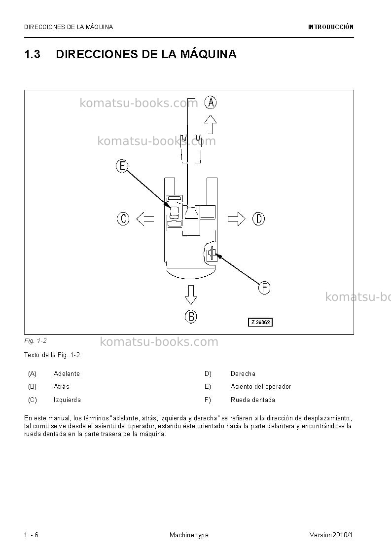 Komatsu pc5500-6deu Manual de operación cover Page 6 Komatsu pc5500-6deu Manual de operación cover Page 6