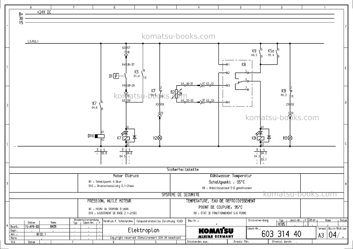 Komatsu h185sdeu Repair & maintenance cover Page 6