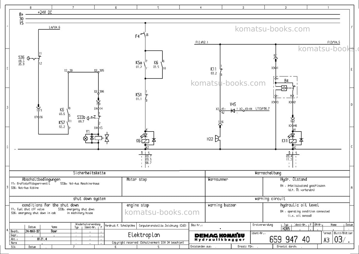 Komatsu h285sdeu Repair & maintenance cover Page 6 Komatsu h285sdeu Repair & maintenance cover Page 6