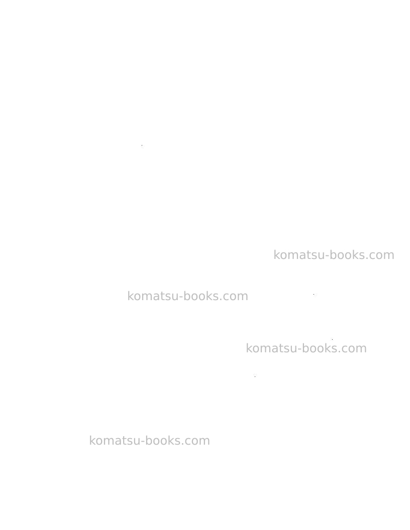 Komatsu 125c Repair & maintenance cover Page 6