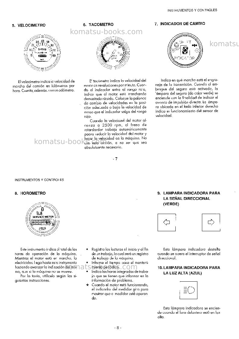 Komatsu hd785-3jpn Manual de operación cover Page 6