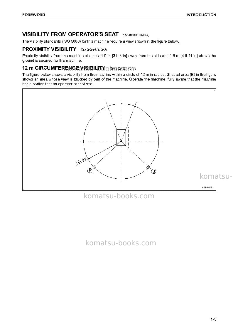 Komatsu d61ex-23bra-m0 Operation manual cover Page 6
