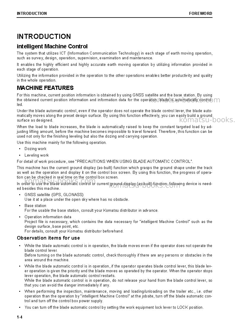 Komatsu d61pxi-24bra Operation manual cover Page 6 Komatsu d61pxi-24bra Operation manual cover Page 6