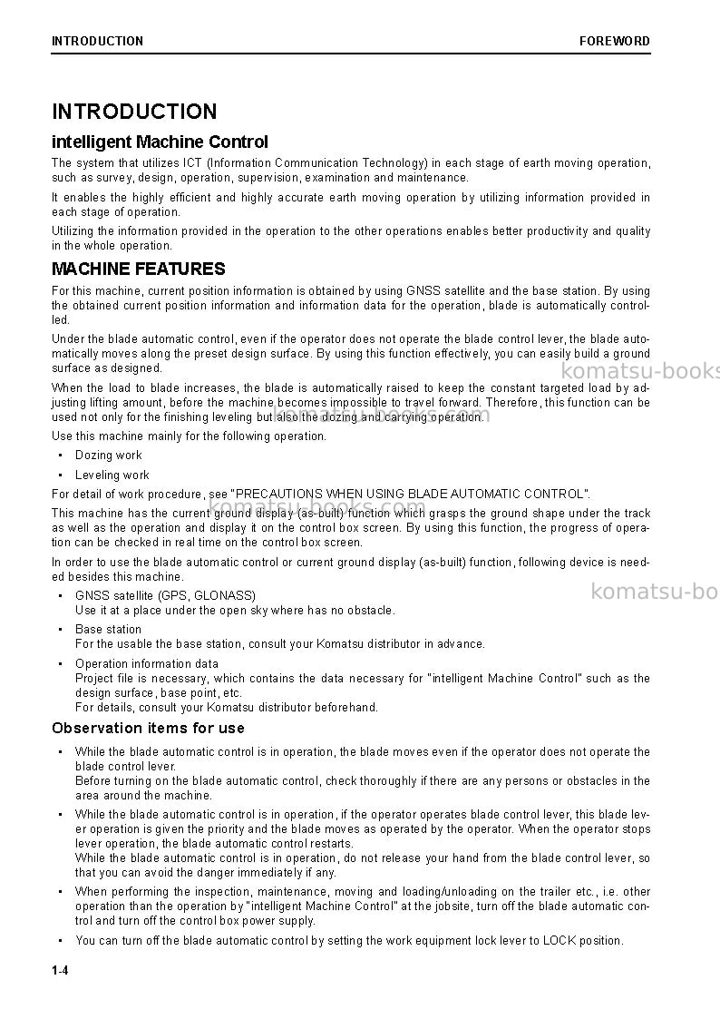 Komatsu d51pxi-24bra Operation manual cover Page 6 Komatsu d51pxi-24bra Operation manual cover Page 6