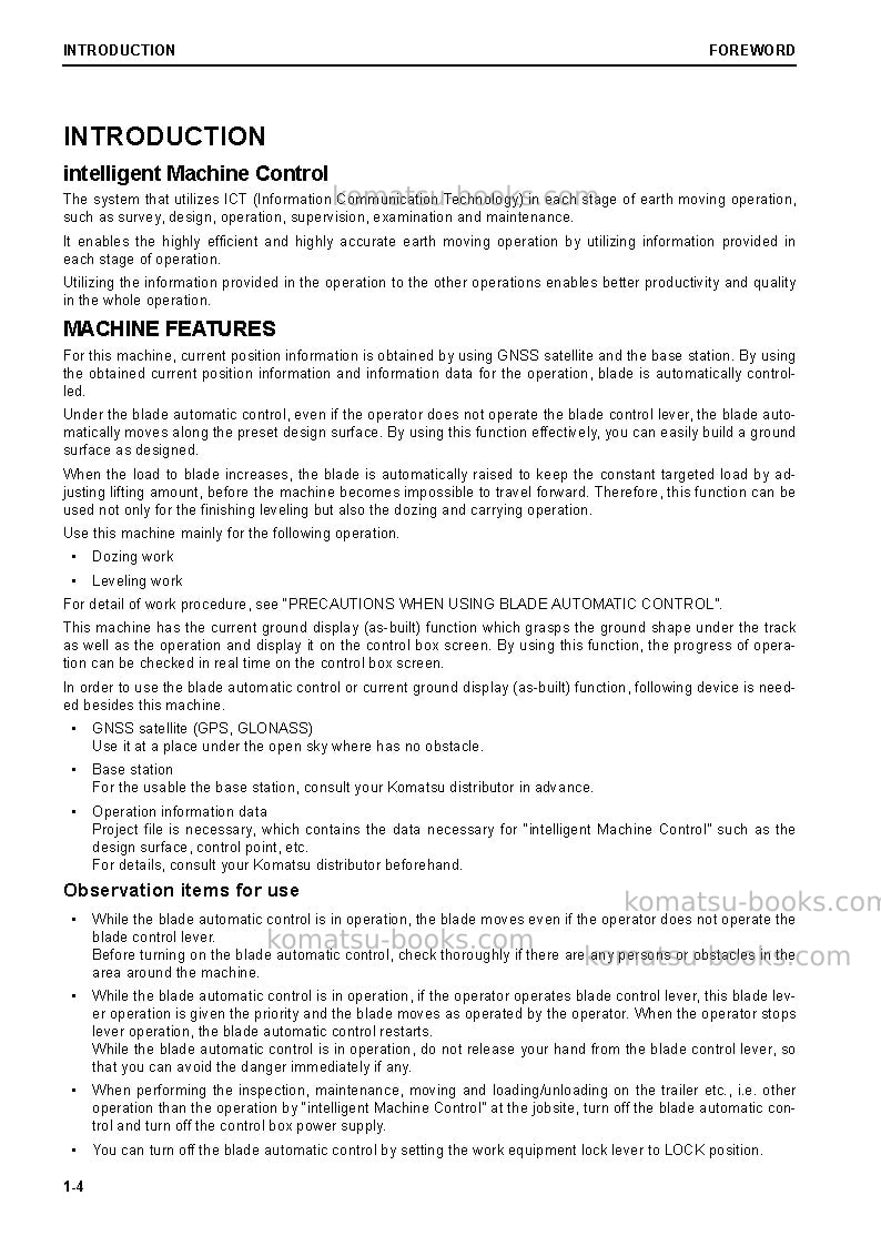 Komatsu d61pxi-24bra Operation manual cover Page 6 Komatsu d61pxi-24bra Operation manual cover Page 6