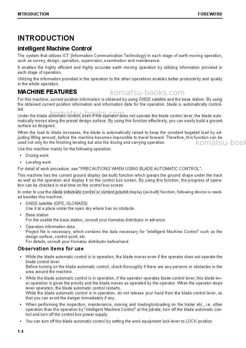 Komatsu d51pxi-24bra Operation manual cover Page 6 Komatsu d51pxi-24bra Operation manual cover Page 6