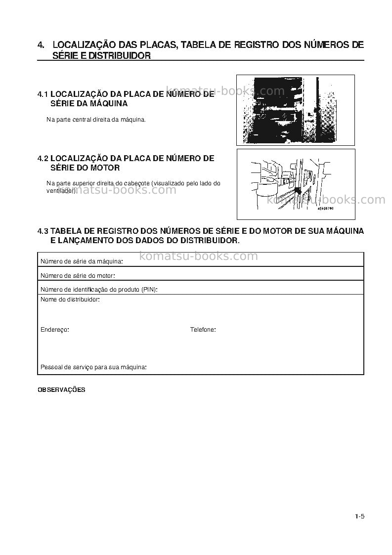 Komatsu wd900-3jpn Manual de operação capa Página 6