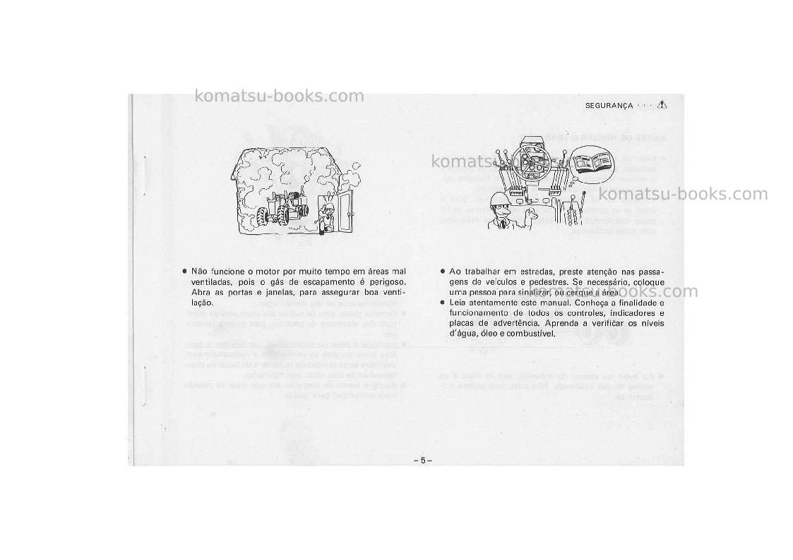 Komatsu gd523r-1jpn Manual de operação capa Página 6