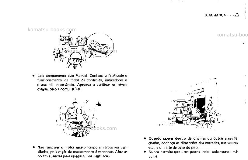 Komatsu d50a-15jpn Manual de operação capa Página 6 Komatsu d50a-15jpn Manual de operação capa Página 6
