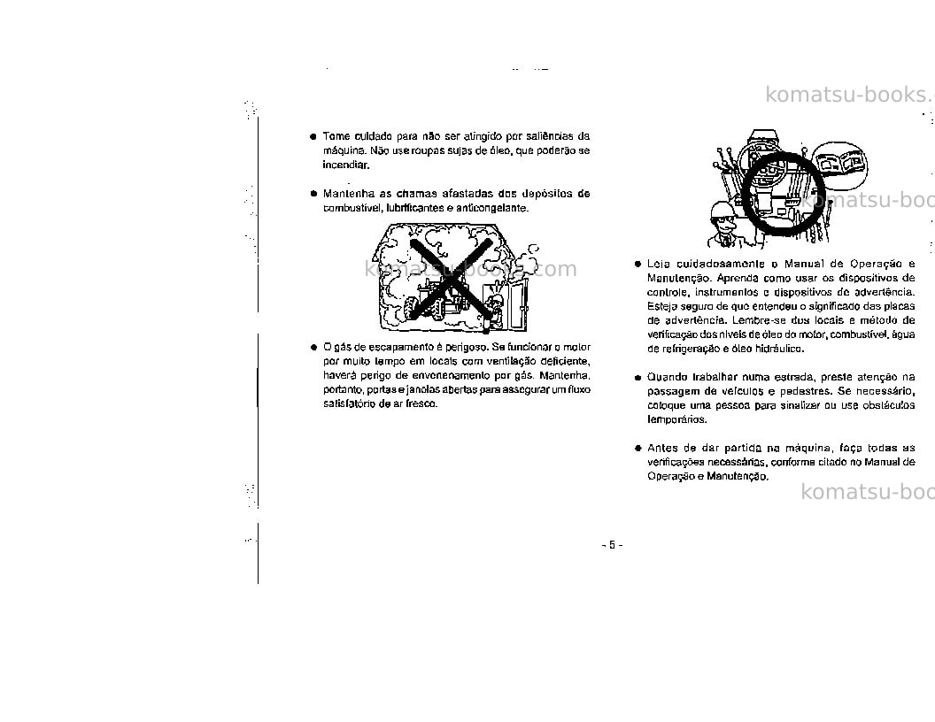 Komatsu gd511a-1jpn Manual de operação capa Página 6 Komatsu gd511a-1jpn Manual de operação capa Página 6