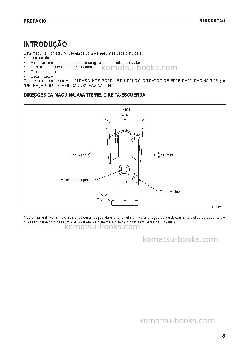 Komatsu d155ax-6jpn Manual de operação capa Página 6