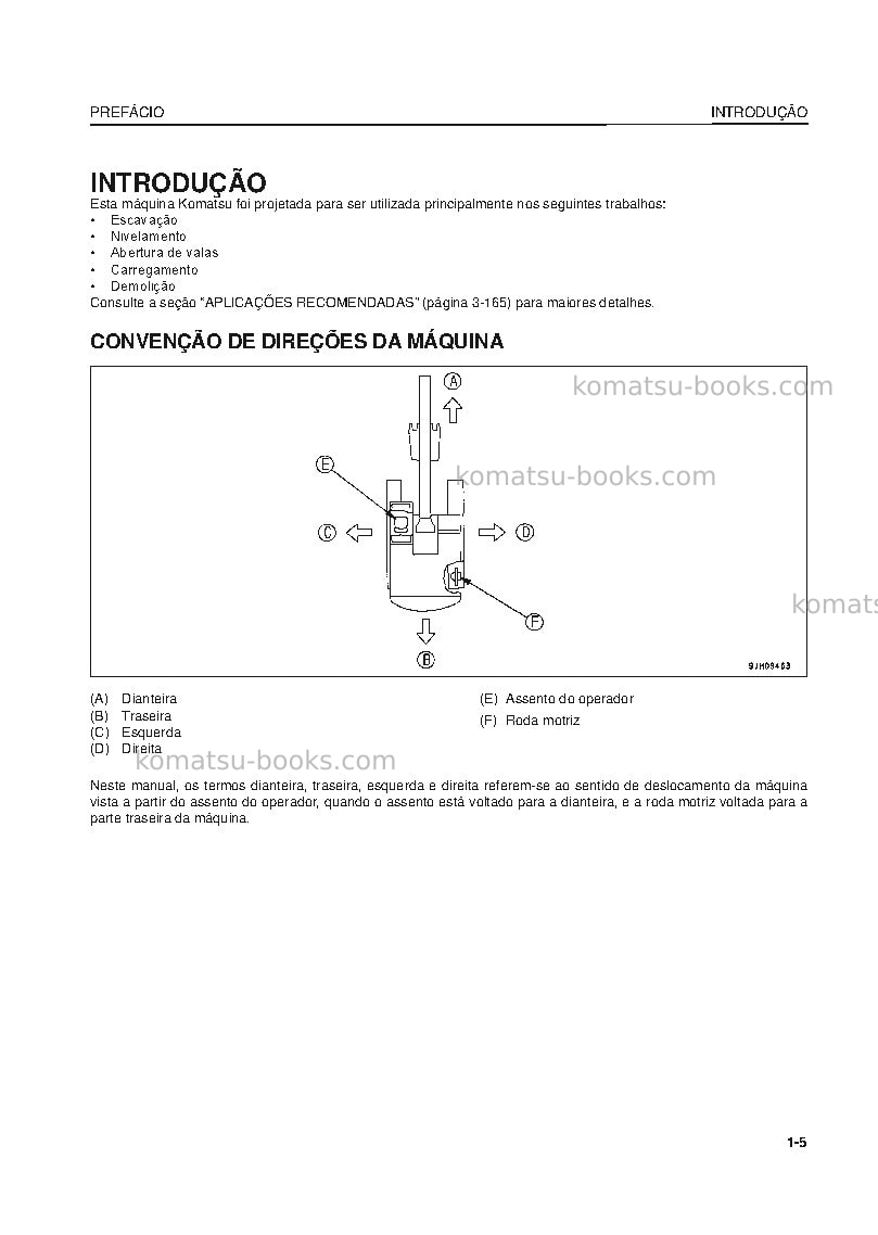 Komatsu pc400-8jpn Manual de operação capa Página 6