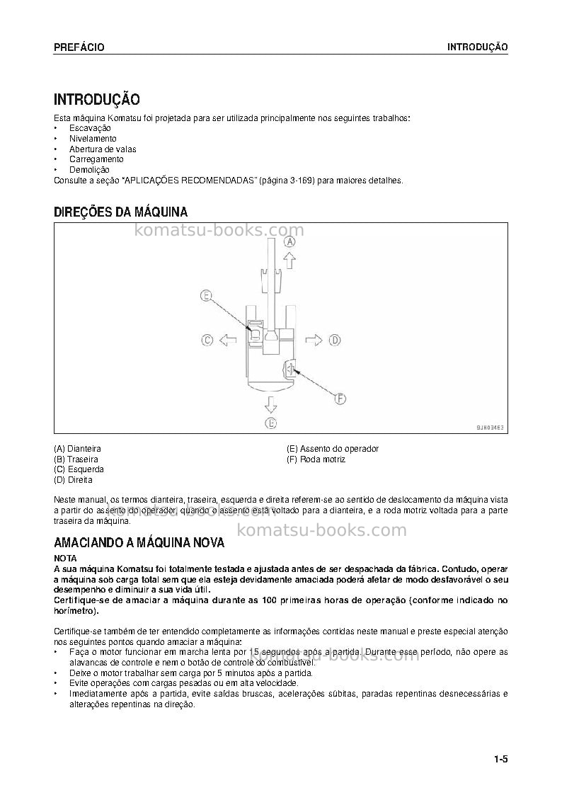 Komatsu pc350lc-8jpn Manual de operação capa Página 6 Komatsu pc350lc-8jpn Manual de operação capa Página 6