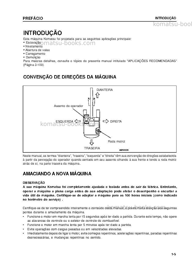 Komatsu pc160lc-7jpn Manual de operação capa Página 6