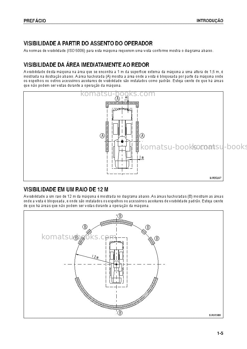 Komatsu wa1200-6jpn Manual de operação capa Página 6 Komatsu wa1200-6jpn Manual de operação capa Página 6