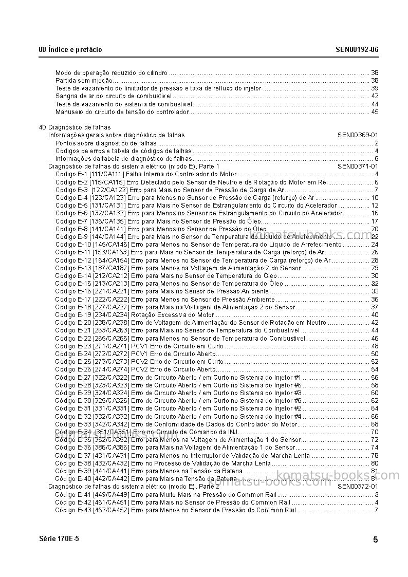 Komatsu 6d170e-5jpn Reparo e manutenção capa Página 6