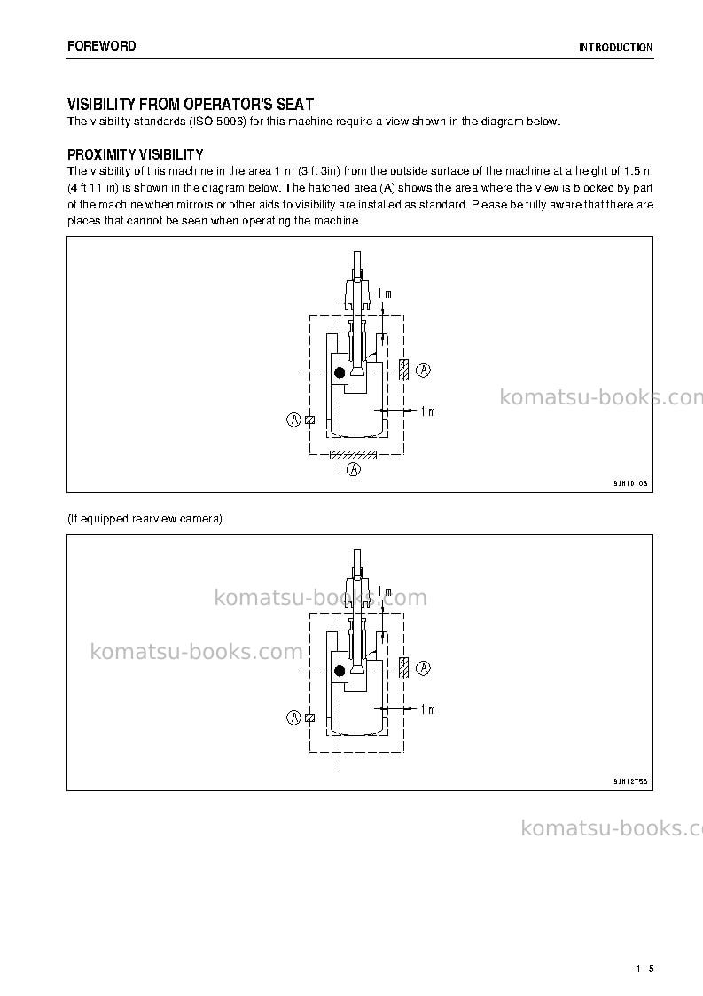 Komatsu pc400se-8idn-r Operation manual cover Page 6 Komatsu pc400se-8idn-r Operation manual cover Page 6