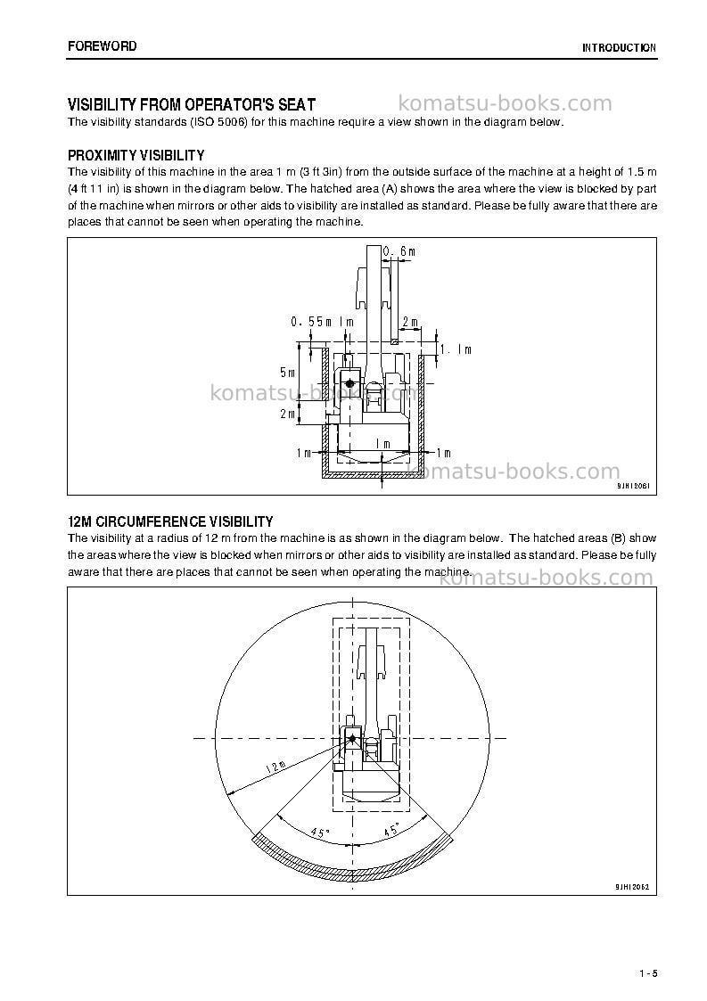 Komatsu pc2000-8idn Operation manual cover Page 6 Komatsu pc2000-8idn Operation manual cover Page 6