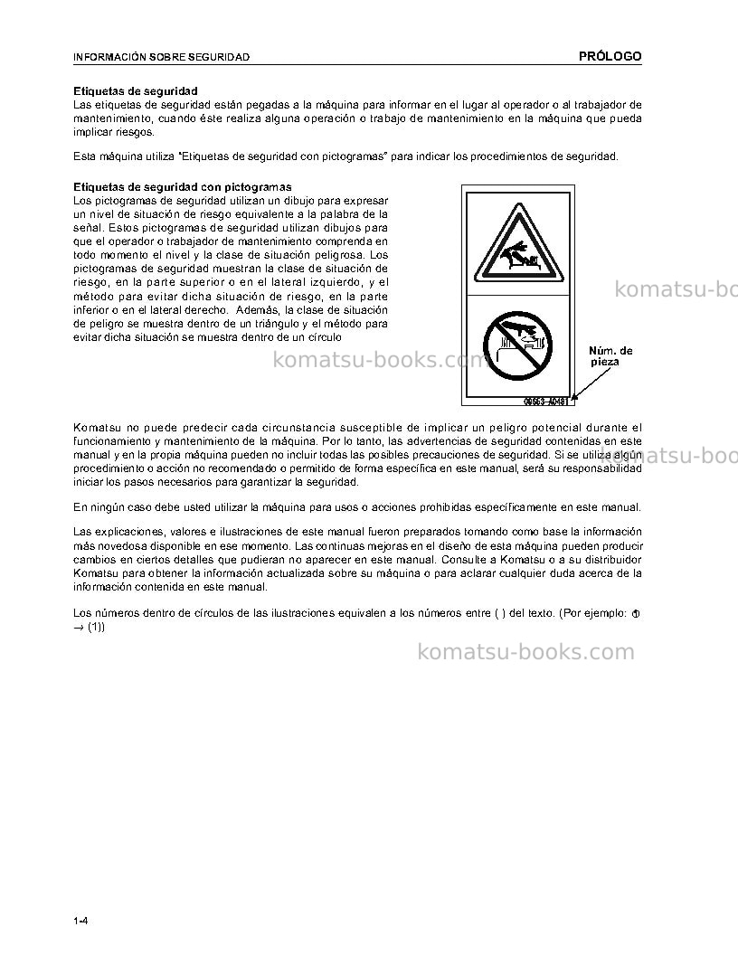 Komatsu pc200-7tha-b Manual de operación cover Page 6