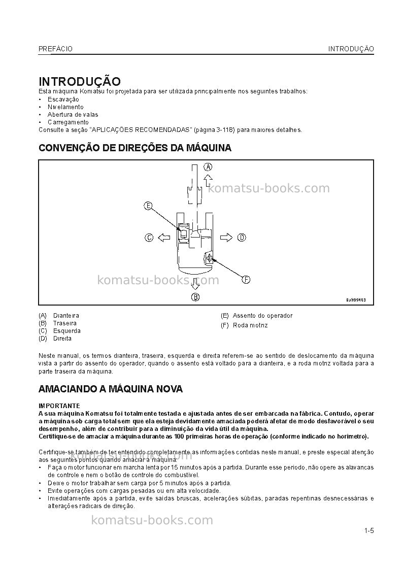 Komatsu pc228us-3jpn-e0 Manual de operação capa Página 6