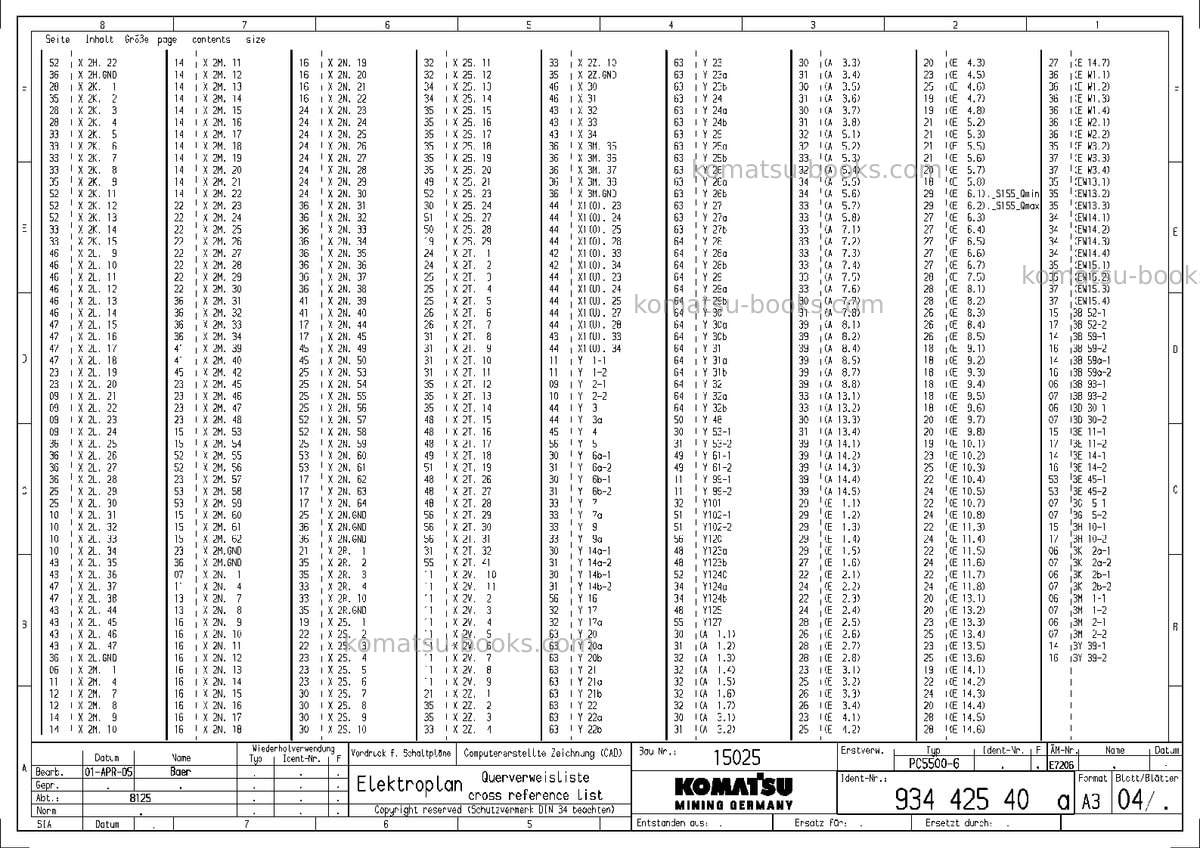 Komatsu pc5500-6deu Repair & maintenance cover Page 6 Komatsu pc5500-6deu Repair & maintenance cover Page 6