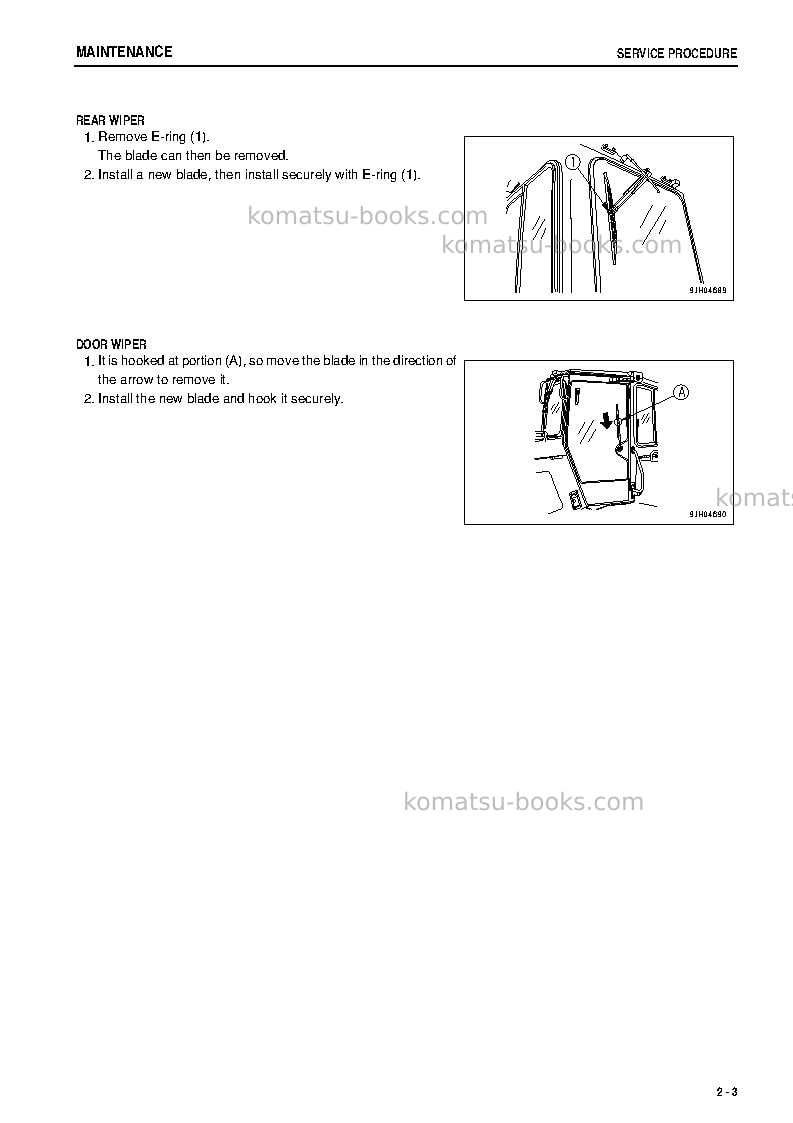 Komatsu d85ex-15jpn-for turkmenistan Operation manual cover Page 6 Komatsu d85ex-15jpn-for turkmenistan Operation manual cover Page 6