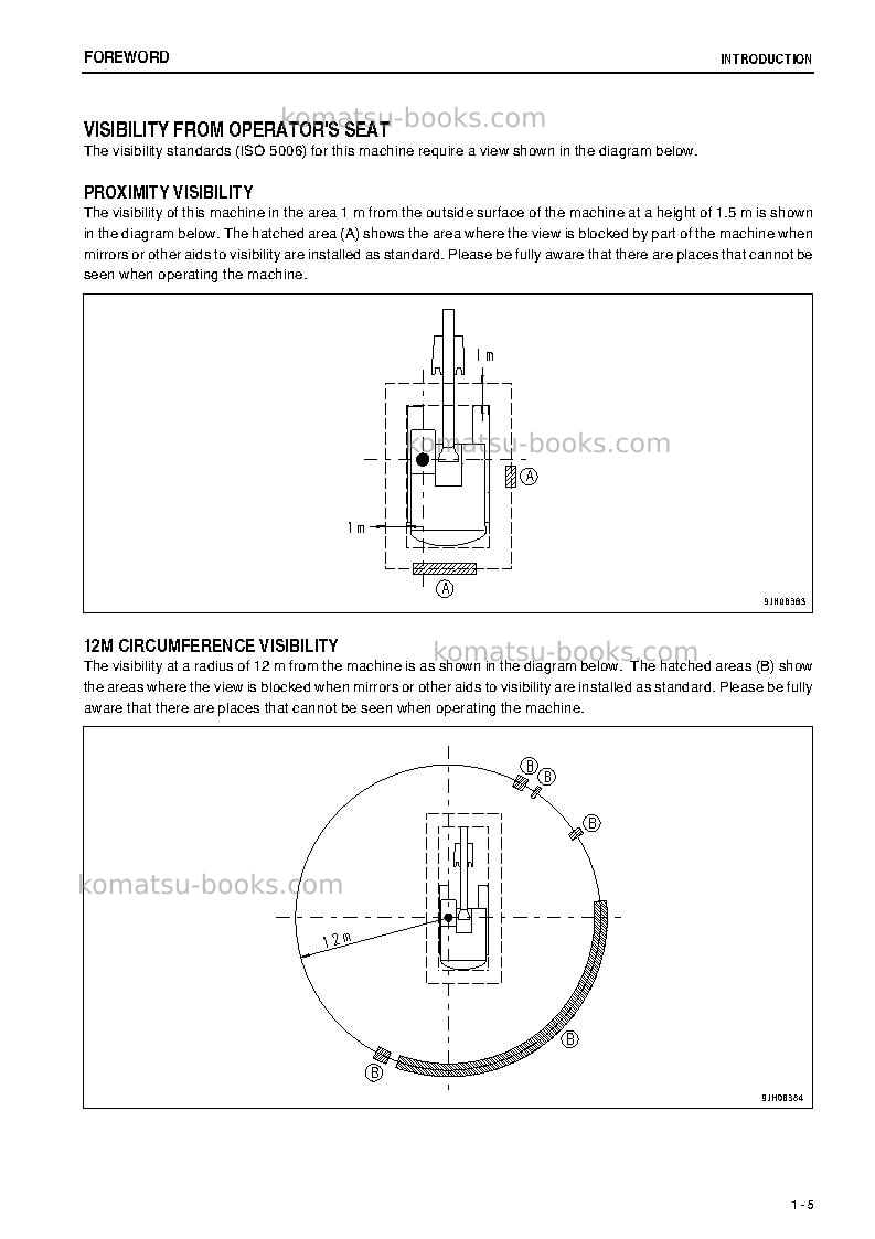 Komatsu pc600lc-8jpn-r Operation manual cover Page 6 Komatsu pc600lc-8jpn-r Operation manual cover Page 6