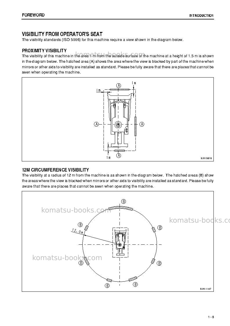 Komatsu d375a-5jpn-tier3 Operation manual cover Page 6 Komatsu d375a-5jpn-tier3 Operation manual cover Page 6