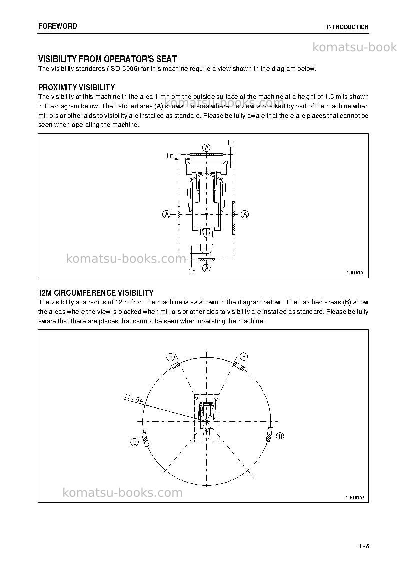 Komatsu d475a-5jpn-tier2 Operation manual cover Page 6 Komatsu d475a-5jpn-tier2 Operation manual cover Page 6