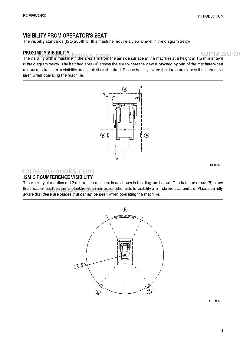 Komatsu d475asd-5jpn-tier2, super dozer Operation manual cover Page 6 Komatsu d475asd-5jpn-tier2, super dozer Operation manual cover Page 6
