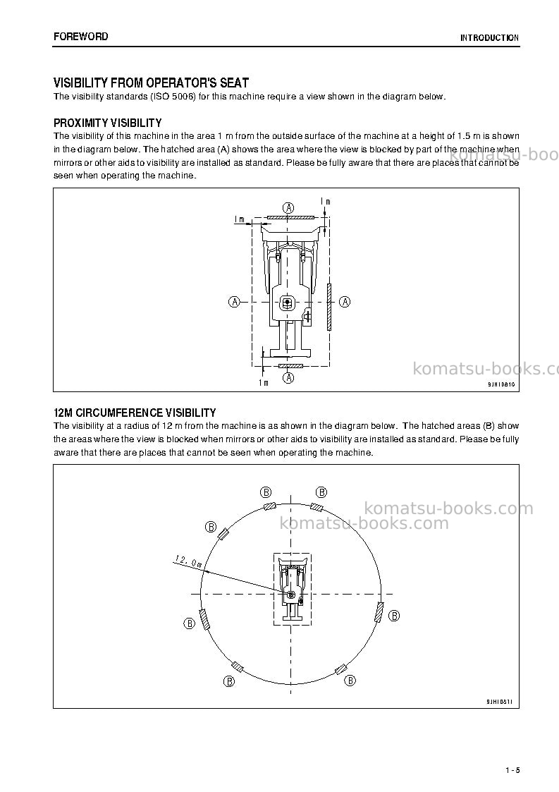 Komatsu d275a-5jpn-r Operation manual cover Page 6 Komatsu d275a-5jpn-r Operation manual cover Page 6