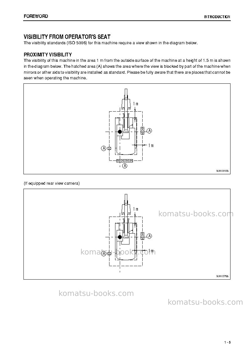 Komatsu pc400-8jpn-w/o egr, work equipment grease 500h Operation manual cover Page 6 Komatsu pc400-8jpn-w/o egr, work equipment grease 500h Operation manual cover Page 6