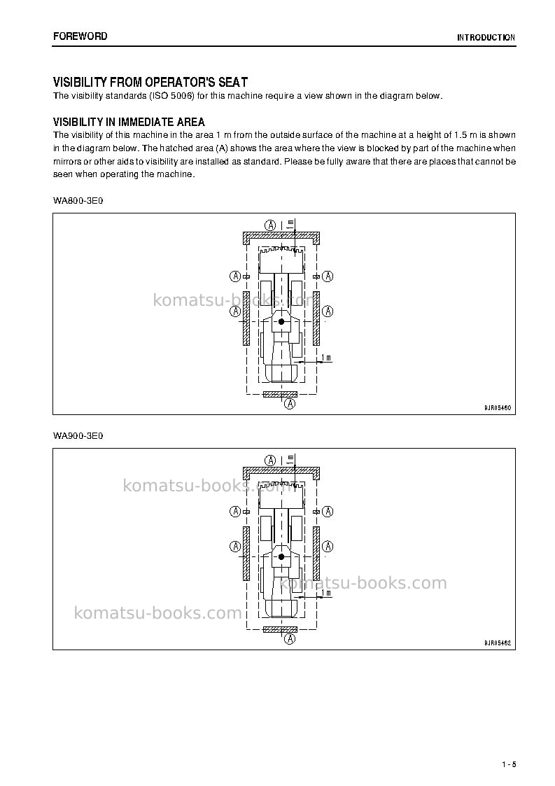 Komatsu wa800-3jpn-tier2 Operation manual cover Page 6 Komatsu wa800-3jpn-tier2 Operation manual cover Page 6