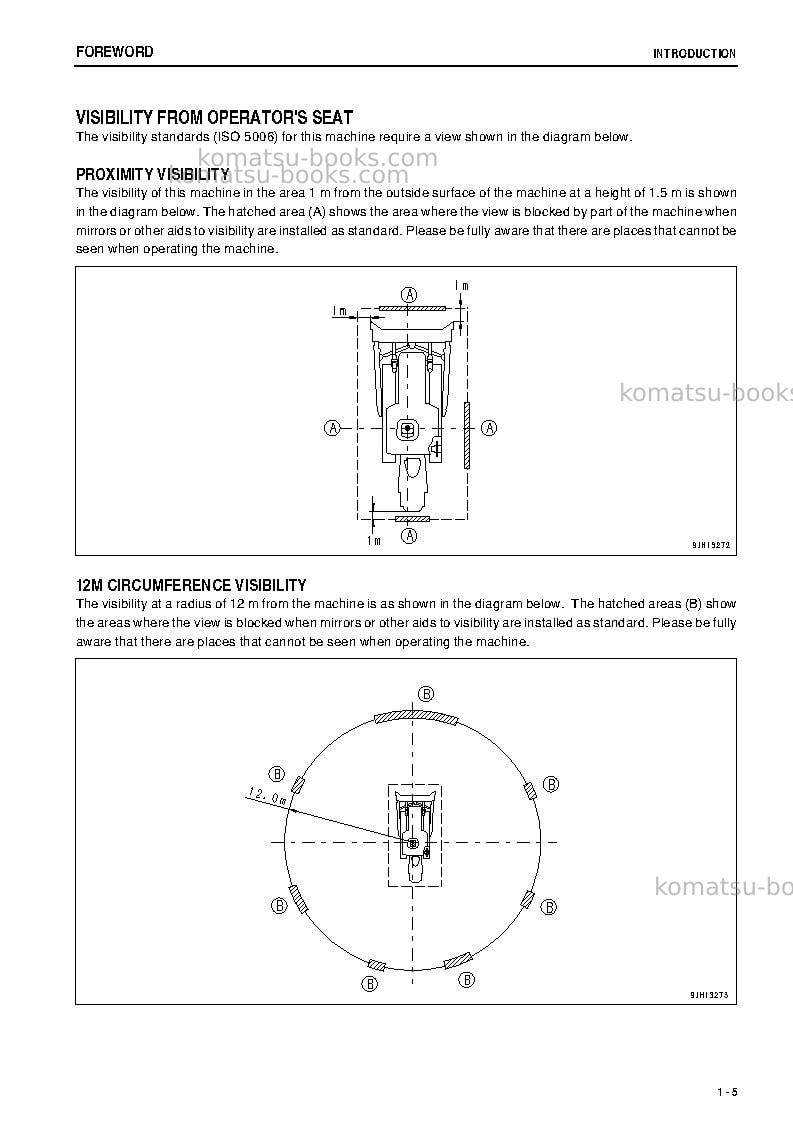 Komatsu d375a-5jpn-r Operation manual cover Page 6 Komatsu d375a-5jpn-r Operation manual cover Page 6
