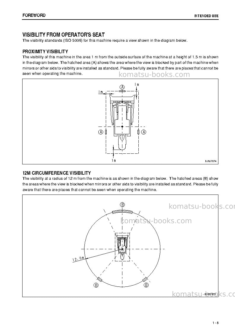 Komatsu d85px-15jpn-tier3 Operation manual cover Page 6 Komatsu d85px-15jpn-tier3 Operation manual cover Page 6