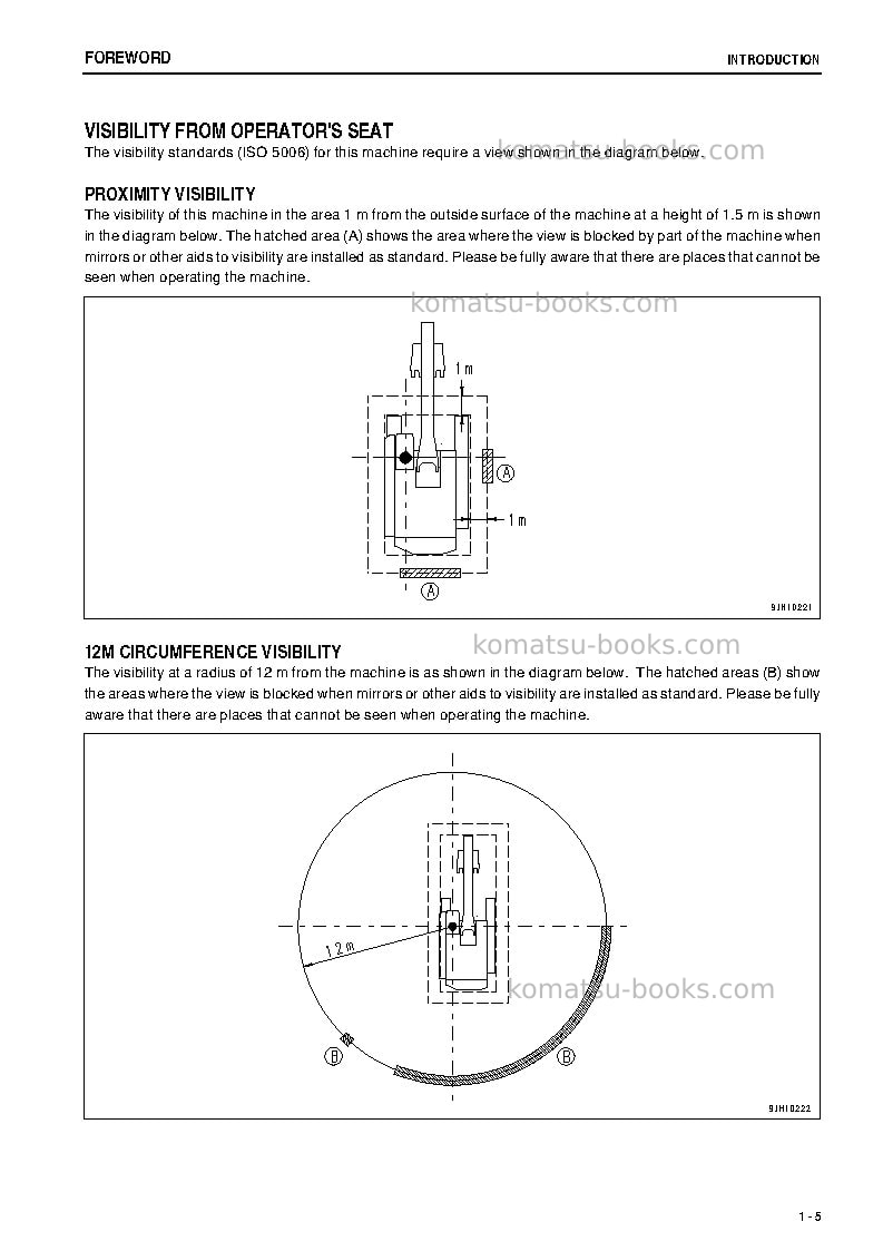 Komatsu pc800-8jpn-r Operation manual cover Page 6 Komatsu pc800-8jpn-r Operation manual cover Page 6