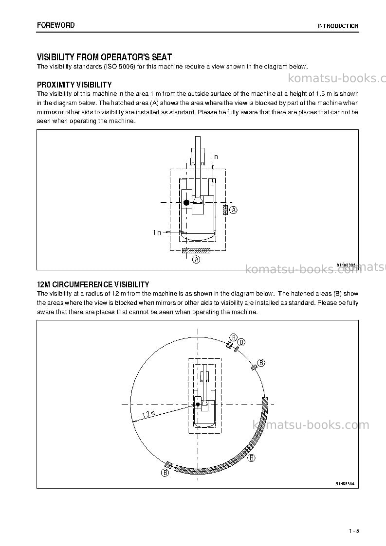 Komatsu pc600lc-8jpn-w/o egr Operation manual cover Page 6 Komatsu pc600lc-8jpn-w/o egr Operation manual cover Page 6