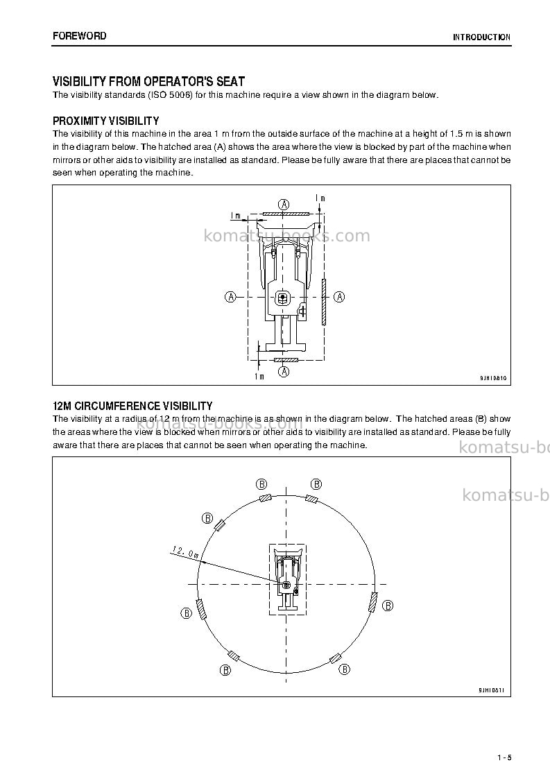Komatsu d275a-5jpn-w/o egr Operation manual cover Page 6 Komatsu d275a-5jpn-w/o egr Operation manual cover Page 6