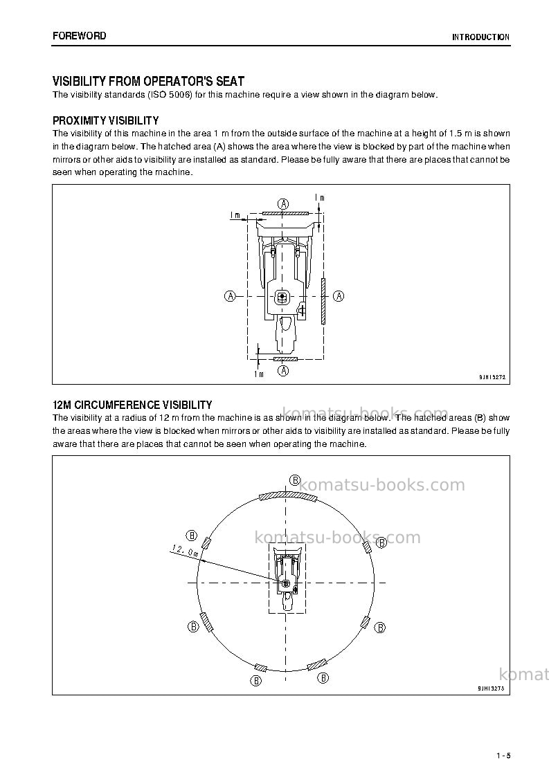 Komatsu d375a-5jpn-r Operation manual cover Page 6 Komatsu d375a-5jpn-r Operation manual cover Page 6