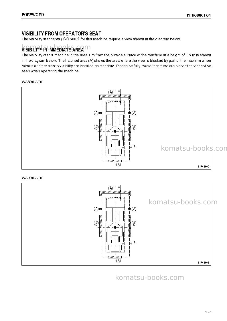Komatsu wa800-3jpn-tier2 Operation manual cover Page 6 Komatsu wa800-3jpn-tier2 Operation manual cover Page 6