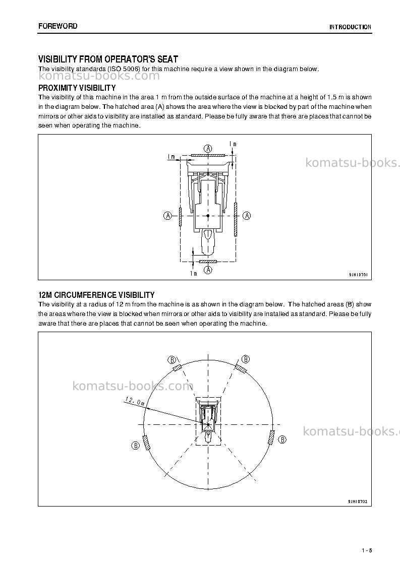 Komatsu d475a-5jpn-tier2 Operation manual cover Page 6 Komatsu d475a-5jpn-tier2 Operation manual cover Page 6