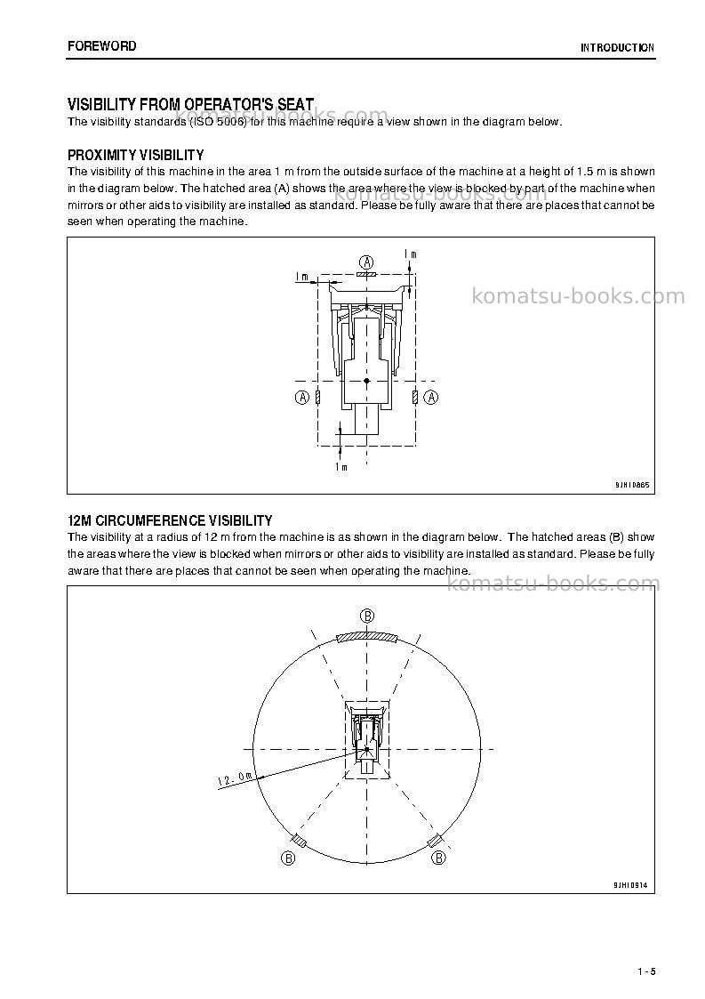Komatsu d475asd-5jpn-tier2, super dozer Operation manual cover Page 6 Komatsu d475asd-5jpn-tier2, super dozer Operation manual cover Page 6