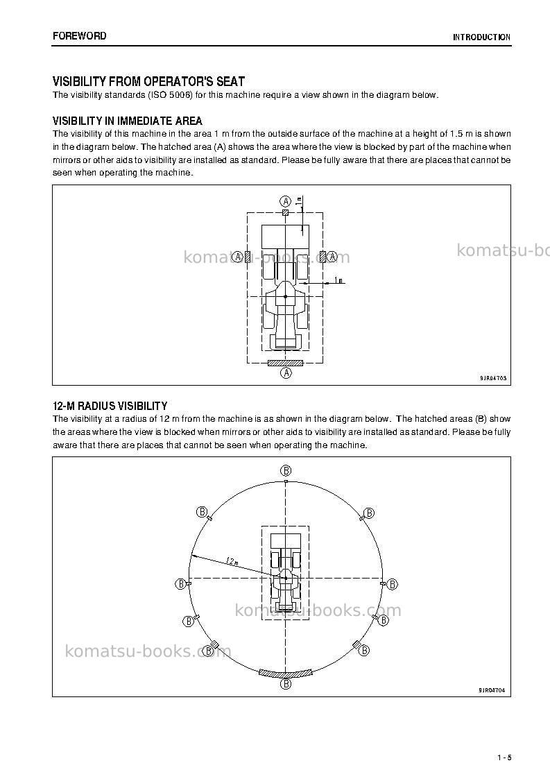 Komatsu wa500-6jpn-w/o erg Operation manual cover Page 6
