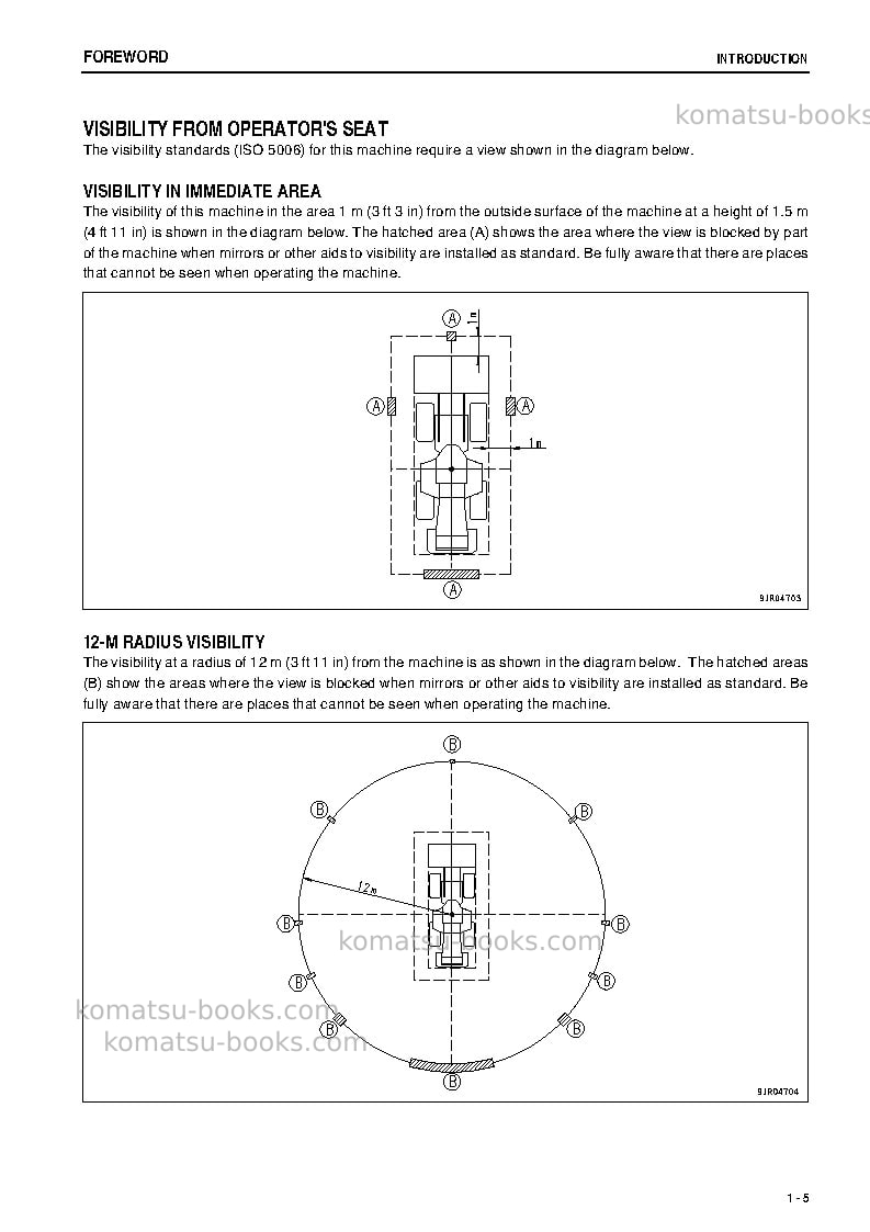 Komatsu wa500-6jpn-r Operation manual cover Page 6 Komatsu wa500-6jpn-r Operation manual cover Page 6