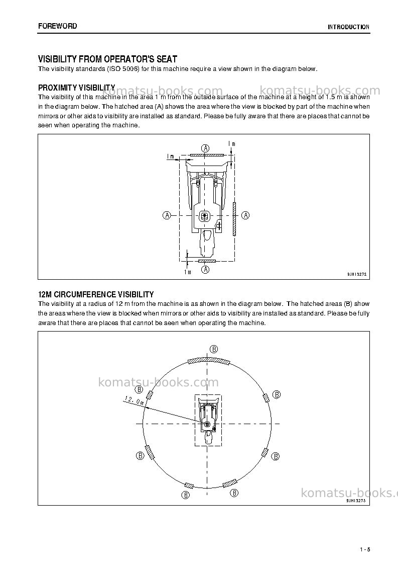 Komatsu d375a-5jpn-r Operation manual cover Page 6 Komatsu d375a-5jpn-r Operation manual cover Page 6