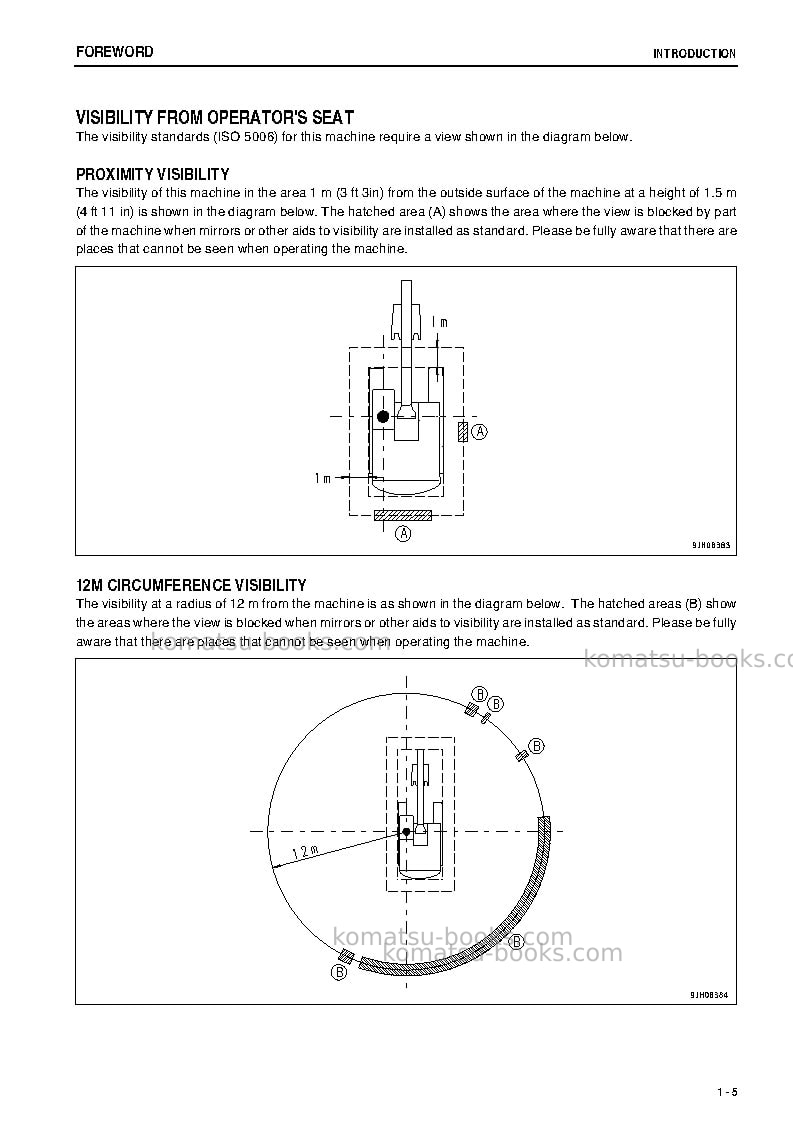 Komatsu pc600-8jpn-r Operation manual cover Page 6 Komatsu pc600-8jpn-r Operation manual cover Page 6