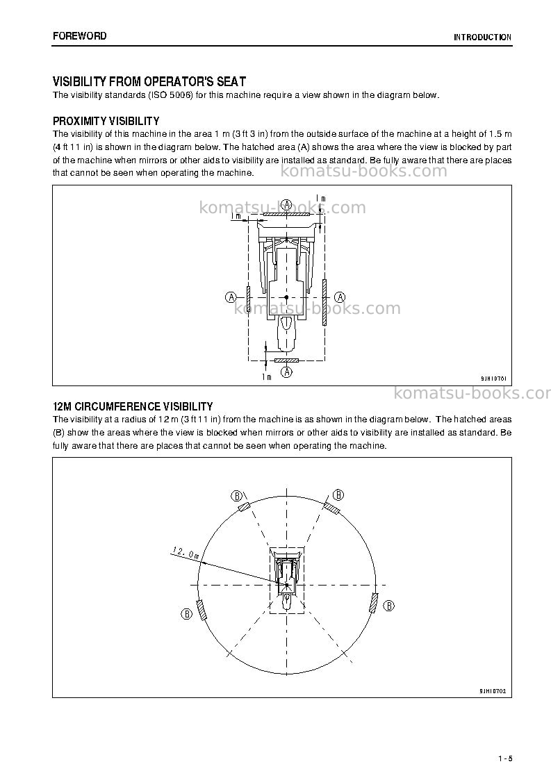 Komatsu d475a-5jpn-tier2, one-way steering lever Operation manual cover Page 6 Komatsu d475a-5jpn-tier2, one-way steering lever Operation manual cover Page 6