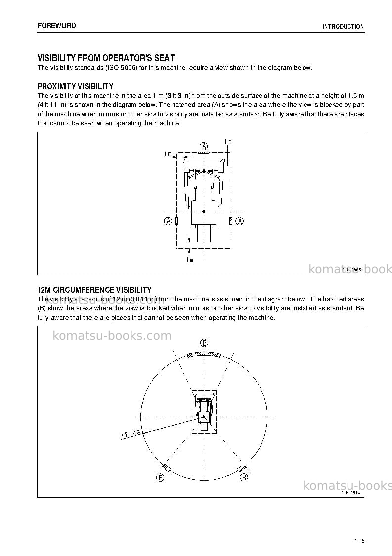 Komatsu d475asd-5jpn-tier2, super dozer Operation manual cover Page 6 Komatsu d475asd-5jpn-tier2, super dozer Operation manual cover Page 6