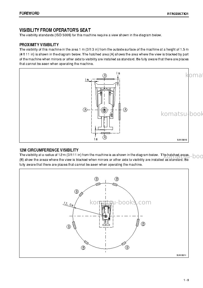 Komatsu d275a-5jpn-w/o egr Operation manual cover Page 6 Komatsu d275a-5jpn-w/o egr Operation manual cover Page 6